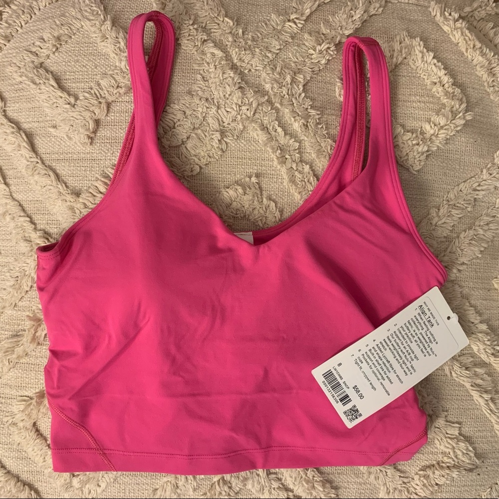 NWT Lululemon Athletica Sonic Pink Align Tank